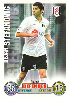 Dejan Stefanovic Fulham 2007/08 Topps Match Attax #136